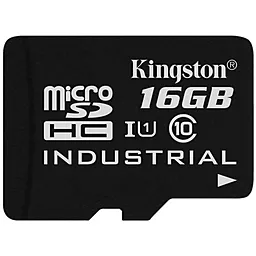 Карта памяти Kingston microSDHC 16GB Industrial Class 10 USH-I U1 (SDCIT/16GBSP)