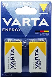 Батарейки Varta ENERGY 6F22 2шт 9 V