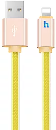 Кабель USB Hoco UPL12 Metal Jelly Knitted Lightning Cable 0.3M Gold