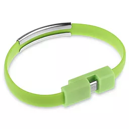 USB Кабель NICHOSI Кабель-браслет Micro USB 0.21м Green - мініатюра 2