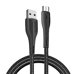USB Кабель ColorWay LED micro USB Cable Black