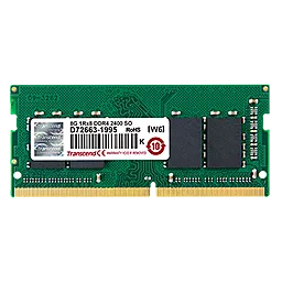Оперативна пам'ять для ноутбука Transcend JetRam DDR4 2400 4GB (JM2400HSH-4G)