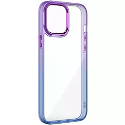 Чехол Epik TPU+PC Fresh sip series для Apple iPhone 14  Синий / Фиолетовый