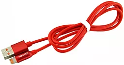 Кабель USB Walker C725 Lightning Cable Red