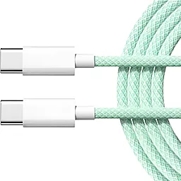 Кабель USB PD EasyLife 60w USB Type-C - Type-C cable green - миниатюра 4