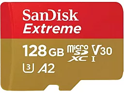 Карта пам'яті SanDisk 128 GB microSDXC UHS-I U3 V30 A2 Extreme + SD-адаптер (SDSQXAA-128G-GN6MA)