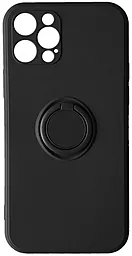 Чохол 1TOUCH Ring Color Case для Apple iPhone 12 Pro Black