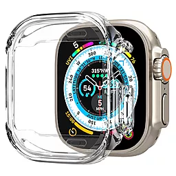 Чехол-накладка Ultra Hybrid для Apple Watch Ultra 49mm Crystal Clear (ACS05459) - миниатюра 2