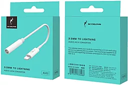 Аудио-переходник SkyDolphin AU02 M-F Lightning -> 3.5mm White (ADPT-00017) - миниатюра 4