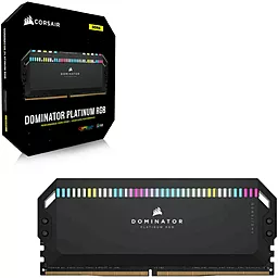 Оперативная память Corsair 64 GB (4x16GB) DDR5 6200 MHz DOMINATOR PLATINUM RGB (CMT64GX5M4B6200C32) - миниатюра 2