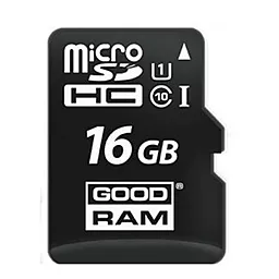 Карта памяти GooDRam microSDHC 16GB Class 10 UHS-I U1 + SD-адаптер (M1AA-0160R11) - миниатюра 2