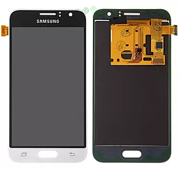 Дисплей Samsung Galaxy J1 J120 2016 з тачскріном, (TFT), White