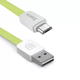 Кабель USB Baseus micro USB Data Cable Green / White - миниатюра 2