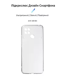 Чехол ArmorStandart Air Series для Xiaomi Poco C40 Camera cover Transparent (ARM62123) - миниатюра 2