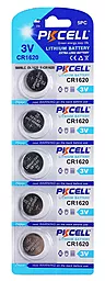 Батарейки PKCELL CR1620 5шт 3 V
