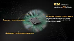 Фонарик Fenix E20 (2015) CREE XP-E2 LED - миниатюра 16