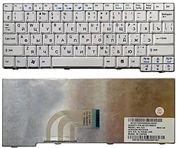 Клавіатура для ноутбуку Acer Aspire One ZG5 002076 біла