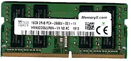 Оперативная память для ноутбука Hynix DDR4 16GB 2666MHz (HMA82GS6JJR8N-VK)