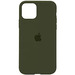 Чехол Silicone Case Full for Apple iPhone 11 Dark Olive