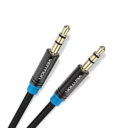 Аудио кабель Vention AUX mini Jack 3.5mm M/M Cable 1.5 м black (P350AC150-B-M) - миниатюра 2