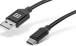 Кабель USB REAL-EL Premium Fabric 15W 3A 2M USB Type-C Cable Black (EL123500047) - миниатюра 3
