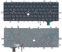 Клавиатура для ноутбука Sony Vaio SVD11 с подсветкой Light без рамки 014888 черная