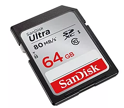 Карта памяти SanDisk SDXC 64GB Ultra Class 10 UHS-I (SDSDUNC-064G-GN6IN) - миниатюра 2