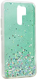 Чехол Epik Star Glitter Xiaomi Redmi 9 Clear/Mint