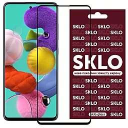 Защитное стекло SKLO 3D Full Glue Samsung A515 Galaxy A51  Black