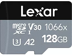 Карта памяти Lexar microSDXC 128GB 1066x Silver Class 10 UHS-I U3 V30 A2 + SD-адаптер (LMS1066128G-BNANG) - миниатюра 2