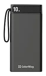 Повербанк ColorWay Metal Case PD 10000mAh Black (CW-PB100LPI2BK-PDD)