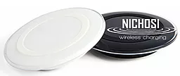Беспроводное (индукционное) зарядное устройство NICHOSI Qi Wireless Charger Pad PN920 LED White - миниатюра 2