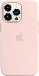 Чохол Apple Silicone Case Full with MagSafe and SplashScreen для Apple iPhone 13 Pro Max  Chalk Pink