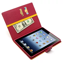 Чехол для планшета Mercury Fancy Diary Series Apple iPad 2, iPad 3, iPad 4 Yellow - Crimson - миниатюра 5