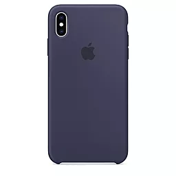 Чехол Apple Silicone Case PB для Apple iPhone XS Max Midnight Blue