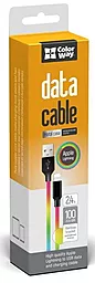 Кабель USB ColorWay Lightning Cable 2.4А Multicolor (CW-CBUL016-MC) - миниатюра 3