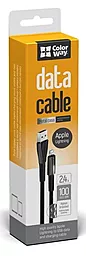 Кабель USB ColorWay Zinc Alloy Lightning Cable 2.4A Black (CW-CBUL035-BK) - миниатюра 4