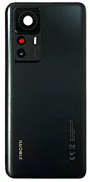 Задняя крышка корпуса Xiaomi 12T со стеклом камеры Black