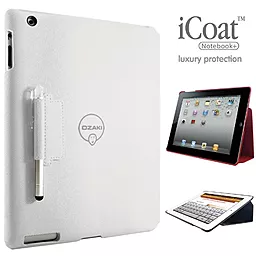 Чохол для планшету Ozaki iCoat Notebook+ for iPad 4/iPad 3/iPad 2 White (IC509WH) - мініатюра 4