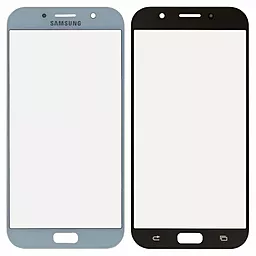 Корпусное стекло дисплея Samsung Galaxy A7 A720 2017 (с OCA пленкой), Blue