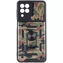 Чехол Epik Camshield Serge Ring Camo для Samsung Galaxy M53 5G Army Brown - миниатюра 2