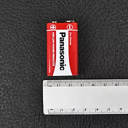 Батарейки Panasonic 6F22 Red Zinc 9V 1шт - миниатюра 5