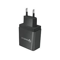 Сетевое зарядное устройство XoKo 25w QC3.0 3xUSB-A ports fast charger black (QC-305-BK)