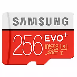 Карта памяти Samsung microSDXC 256GB EVO Plus Class 10 UHS-I U3 + SD-адаптер (MB-MC256DA) - миниатюра 2