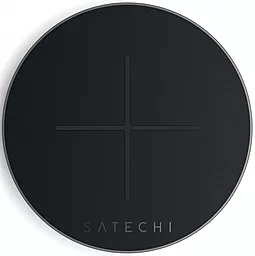 Беспроводное (индукционное) зарядное устройство быстрой QI зарядки Satechi Aluminum Fast Wireless Charger Space Gray (ST-IWCBM) - миниатюра 5