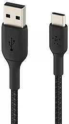 Кабель USB Belkin BRAIDED USB Type-C Cable Black (CAB002BT1MBK) - миниатюра 3