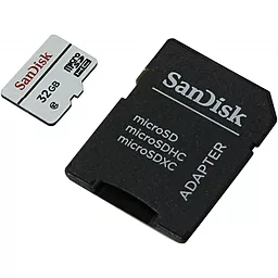 Карта памяти SanDisk microSDHC 32GB Class 10 + SD-адаптер (SDSDQQ-032G-G46A)