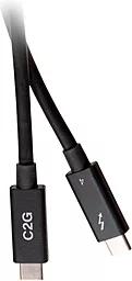 Кабель USB PD C2G 100W 8K 60Hz Thunderbolt 4 0.8M USB Type-C - Type-C Cable Black (C2G28886) - миниатюра 2