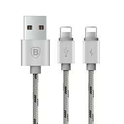 USB Кабель Baseus Portman series Doble Lightning Cable Silver - мініатюра 2