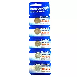 Батарейки MastAK CR1616 1шт - миниатюра 2